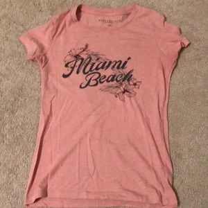 Aeropostale Graphic Miami Beach T Shirt